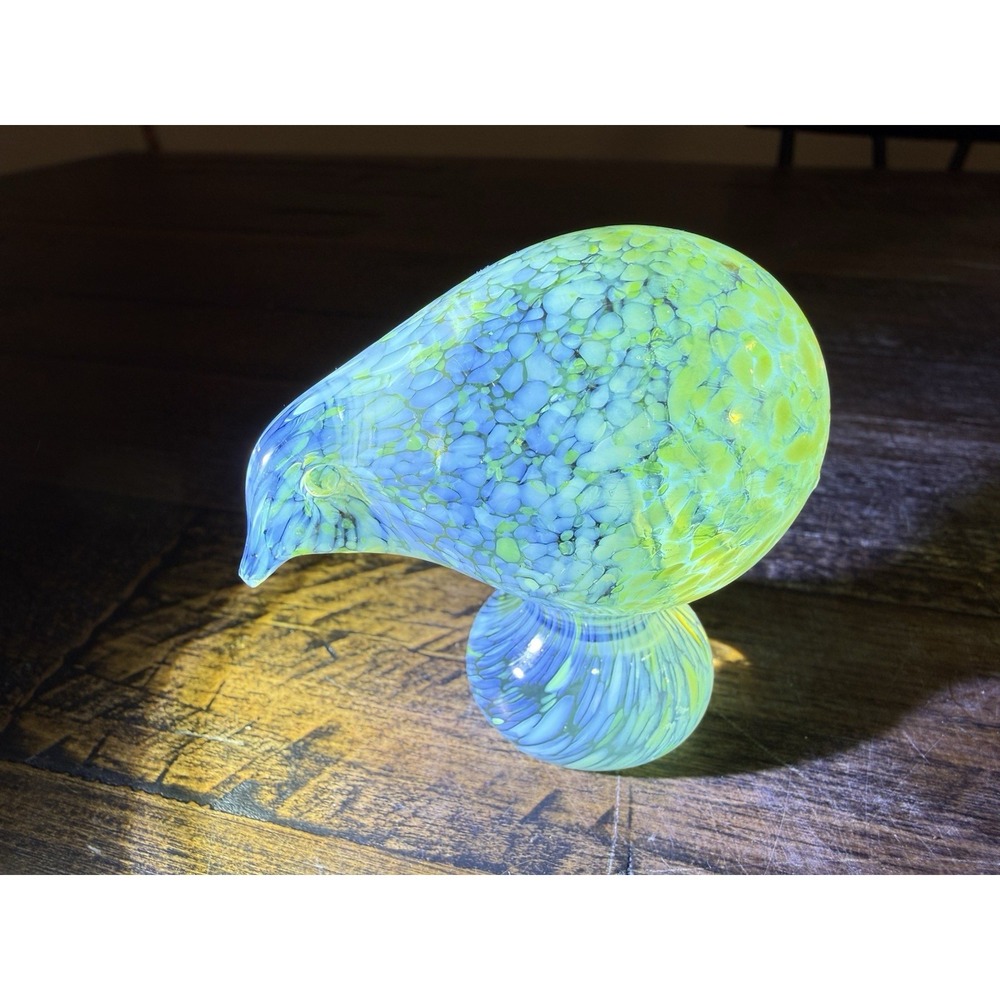 Handblown Glass Bird Paperweight